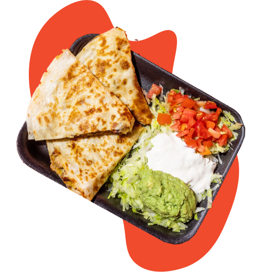 Quesadilla with toppings